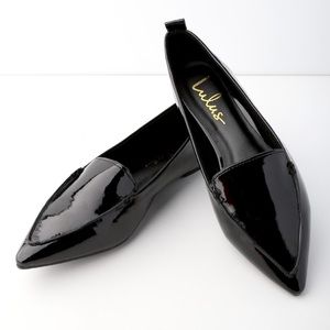 Black Patent Leather Loafers/Flats